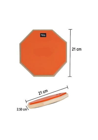 Midex Dd-1080-c Bateri Davul Çalışma Pedi 8 İnç Drum Practice Pad