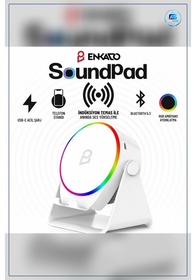 Bluetooth Hoparlör Taşınabilir Soundpad 5w 2000mah Telefon Standl