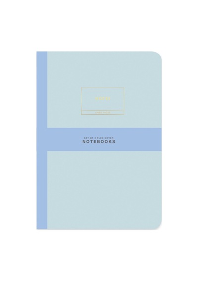 Limited Edition Terzi Dikiş 2'li Defter Seti Pastel Mavi 17x25
