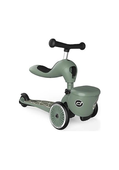 Scoot And Ride Highwaykick 1 Lifestyle Scooter - Green Lines 210621-96604 Haki