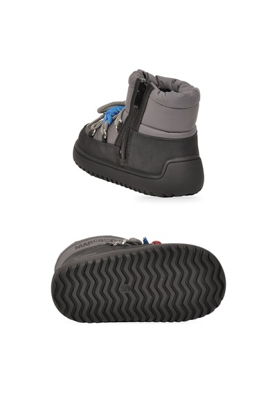 Marco Kids Sıcak Tutan Su Geçirmez Siyah Aksesuar Bağcıklı Unisex Çocuk Bot Phita P