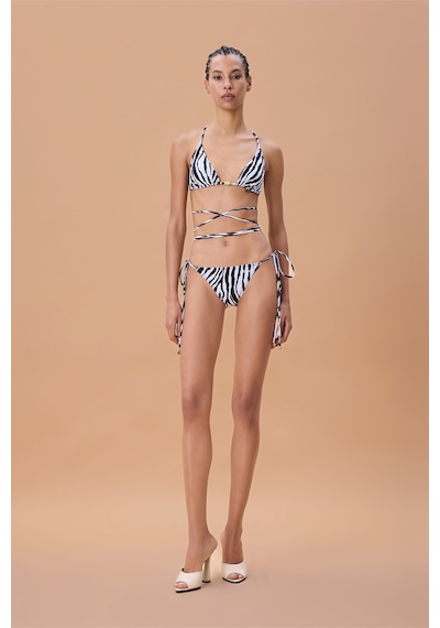 Sagaza Studio Ss6051 Zebra Desenli Bikini Set