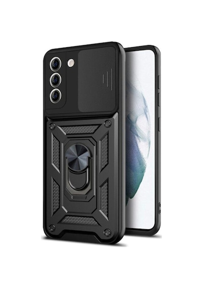 Samsung Galaxy Uyumlu S20 Fe Kılıf Tank Aramid Sürgülü Vega Yüzüklünano
