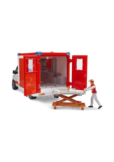 Bruder Mercedes Benz Sprinter Sirenli Ambulans ve Ekibi  Br02676