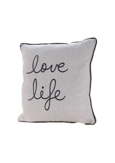Doqu Home Love Life Kırlent 50 X 50 - Gri