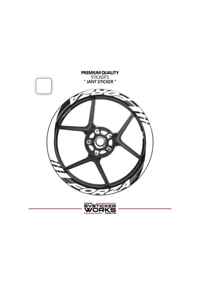 Honda Forza Geniş Jant Kaplama Sticker Etiket Modeli 16lı Set Sticker Yüksek Kalite 22823801