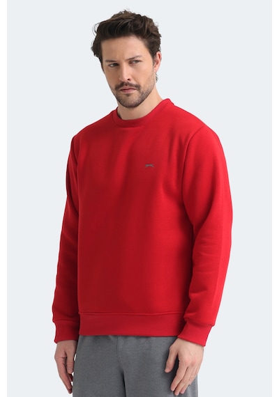 Slazenger Megar I Erkek Kırmızı Sweatshırt Kırmızı
