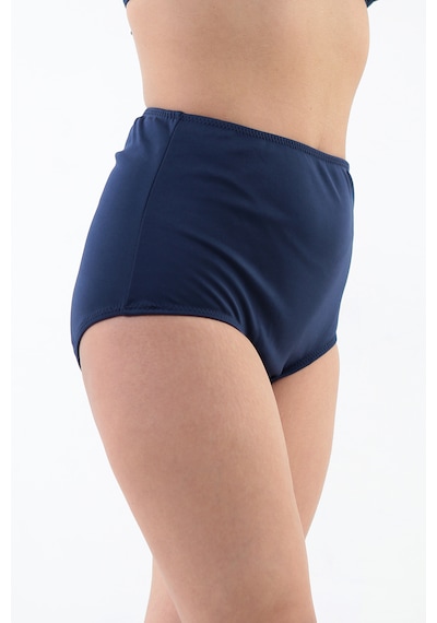 Kadın Büyük Beden Yüksek Bel Toparlayıcı Bikini Altı Lacivert