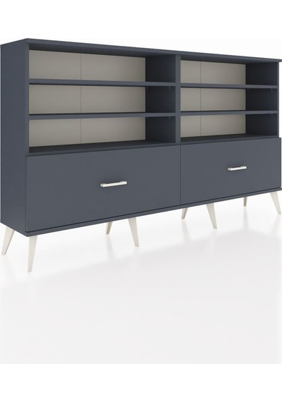Arges Konsol 6 Raflı 2 Çekmeceli 176x30x99 Antrasit-antrasit Antrasit-antrasit Arges Konsol 6 Raflı 2 Çekmeceli 176x30x99 Antrasit-antrasit Antrasit-antrasit