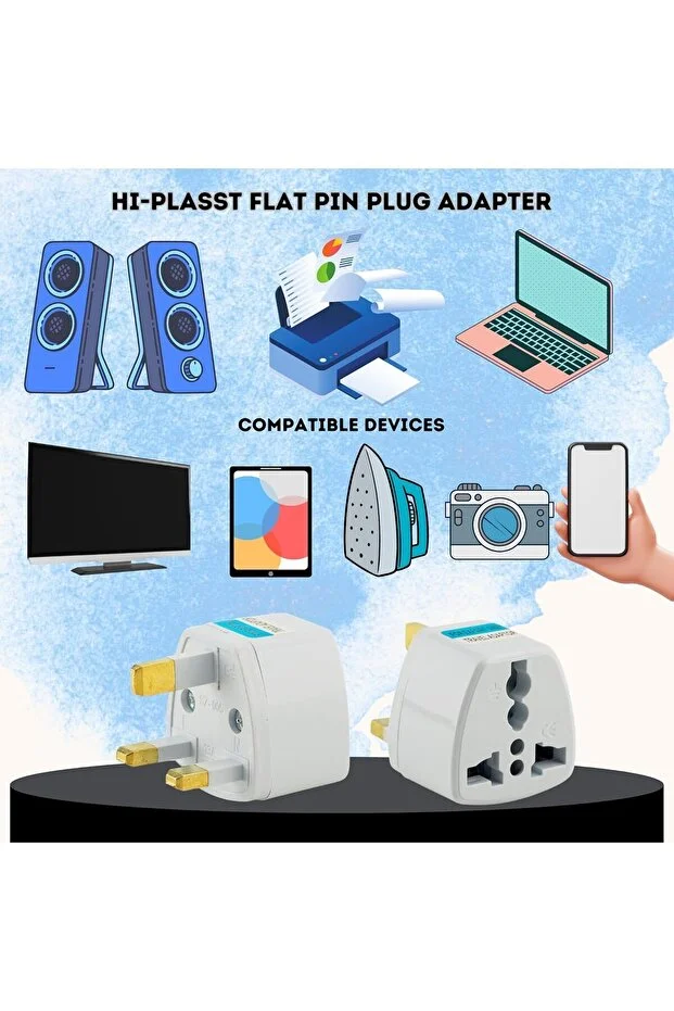 3 Pinli Hac Ümre Ingiltere Hong Kong Kıbrıs Seyahat Fişi Adaptörü Tip G Plug Adapter Üniversal