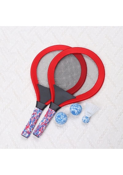 Hafif Portatif Taşınabilir Badminton Seti Kırmızı