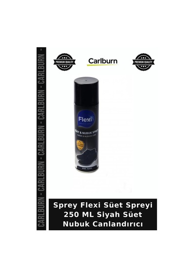 Carlburn Sprey Flexi Süet Spreyi 250 Ml Siyah Süet Nubuk Canlandırıcı Tarz Sahibi Kombin Tamamlayıcı Ev Bakım Diğer