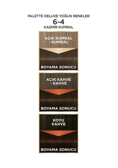 Palette Deluxe Yoğun Renkler 6 - 4 Kaşmir Kumral X 2 Adet Saç Boyas