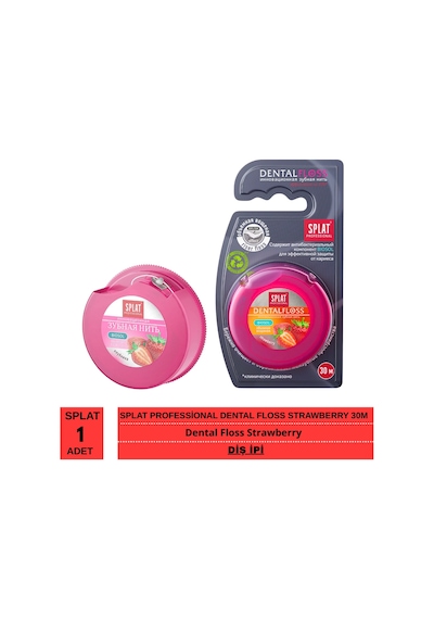 Splat Professional Dental Floss Strawberry 30m Diş İpi 1 Adet