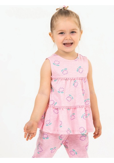 Harika Kids Kız Bebek Tunik Model Alt-üst Takım 001