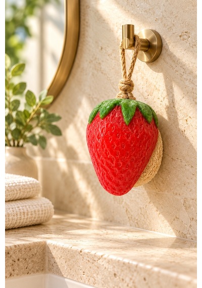 Dekoratif Kokulu Sabun & Peeling Etkili Asılabilir Dekoratif Banyo Sabunu & Sarı Limon Şekilli Lifli Katı Sabun 8,5x7x4,8 - 937723279 Diğer