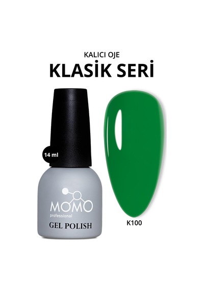 Momo Professional Kalıcı Oje K100 Zümrüt Yeşili 14 Ml
