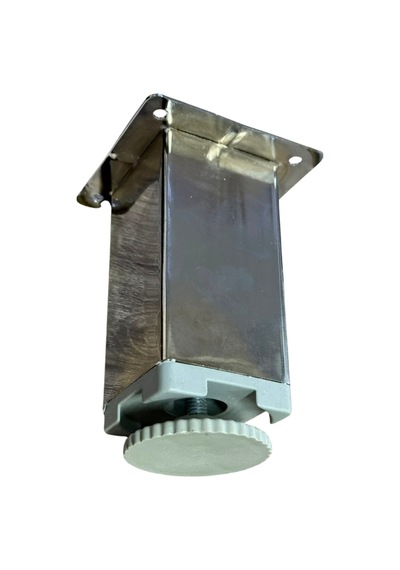 Cateksss 50x50 Mm Tablalı Ayarlı Ayak 10 Cm - 10 Lu Paket Gümüş