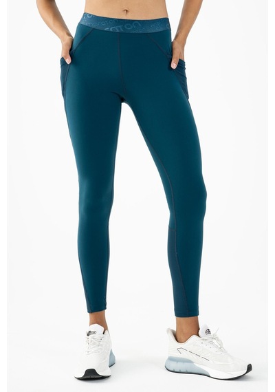 Maraton Active Slimfit Kadın Fitness Turkuaz Tayt 21974-turkuaz Turkuaz