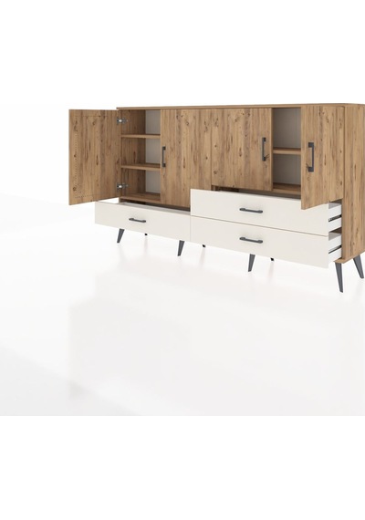 Arges Konsol 5 Raflı 3 Çekmeceli 4 Kapaklı 176x30x99 Çam-çam/ayta Çam-çam/aytaşı Arges Konsol 5 Raflı 3 Çekmeceli 4 Kapaklı 176x30x99 Çam-çam/ayta Çam-çam/aytaşı