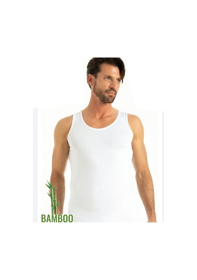 Q-En 6'Lı Erkek Bambu Atlet Askılı Lüks Hafif Bh600