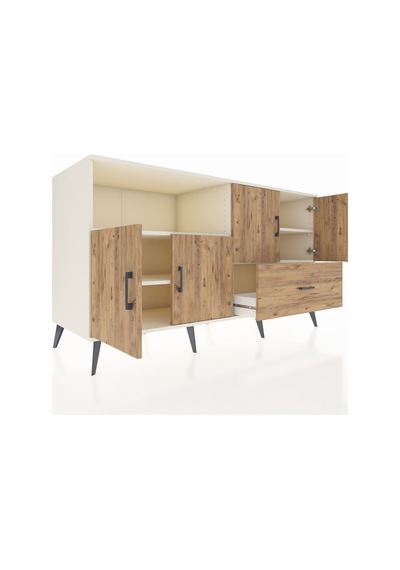 Kronos Konsol 4 Raflı Tek Çekmeceli 4 Kapaklı 176x59x99 Aytaşı-ça Aytaşı-çam Kronos Konsol 4 Raflı Tek Çekmeceli 4 Kapaklı 176x59x99 Aytaşı-ça Aytaşı-çam