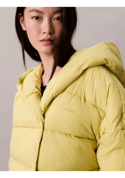 Calvin Klein Blanket Jacket Yeşil Kadın Mont