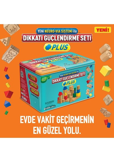 Dikkati Güçlendirme Seti Dgs Plus 6 Yaş Metal Kutu - Osman Abalı