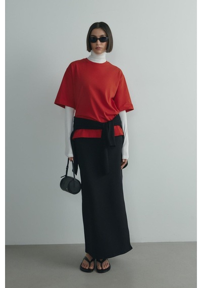 Suud Collection Ekru Boğazlı Body