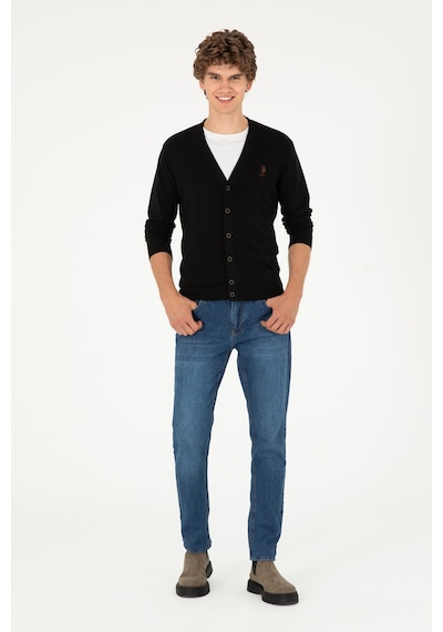 U.s. Polo Assn. Erkek Siyah Hırka Triko 50293531-vr046 Siyah