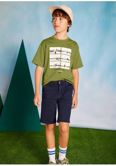 Erkek Çocuk Twill Şort Lacivert 6206 Lacivert