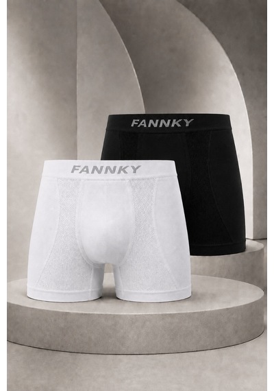 Fit Women Erkek Casual Comfort Günlük 2 Li Boxer Kahverengi