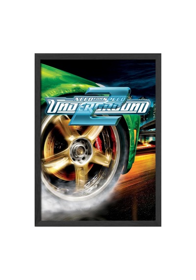 Need For Speed Underground Siyah Ahşap Çerçeveli Poster, Dekoratif Oyun Duvar Tablosu