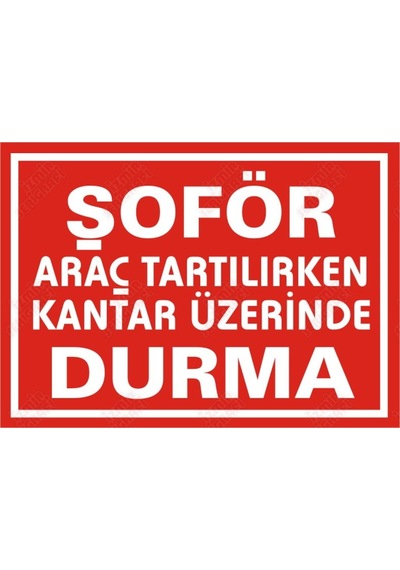 Şöför Araç Tartılırken Kantar Üzerinde Durma