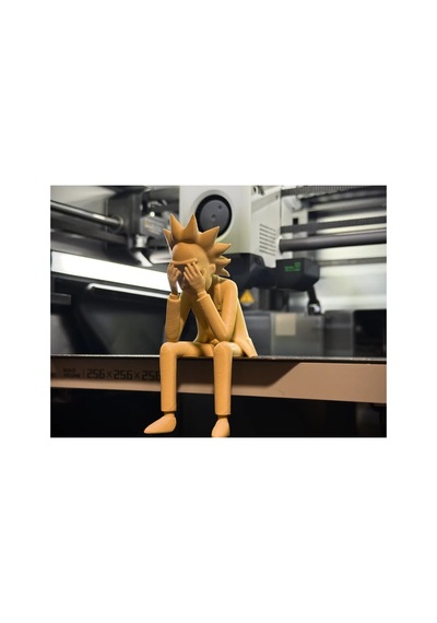 Rick And Morty Sad Rick Sanchez Oturan Figür 10 Cm