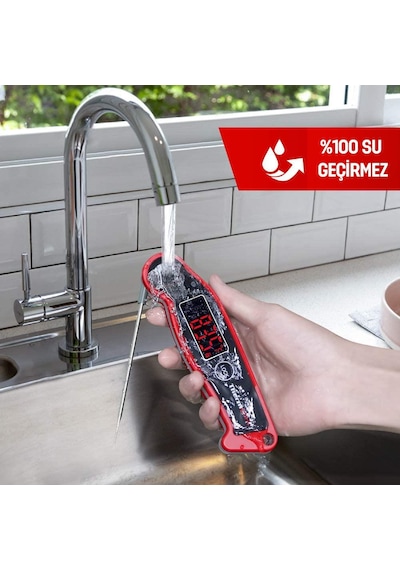 ThermoPro TP19 Su Geçirmez Katlanabilir Gıda Pişirme Termometresi - T07596
