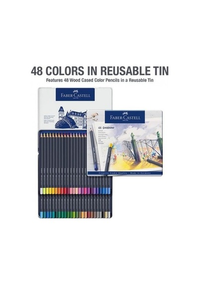 Faber-castell Sulu Kuru Boya Goldfaber-48li Karışık