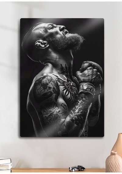 Metal Levha Üzerine, Conor Mcgregor Ufc - Parlak Metal Baskı Tablo