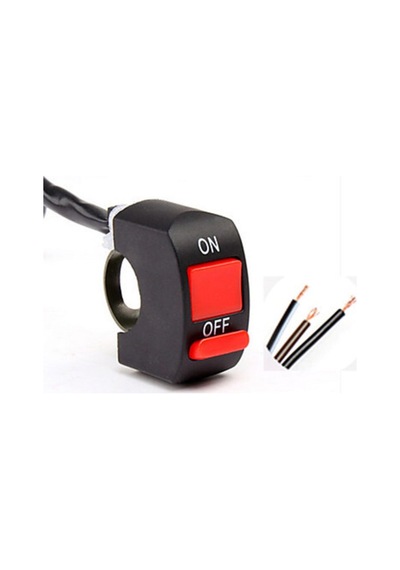 Motosiklet Açma Kapama Düğmesi 3 Kablolu On Off Switch Çok Amaçlı