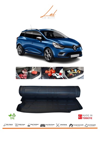 Renault Clio 4 Sport Tourer Yüksek Zemin Bagaj Havuzu 2012-2019