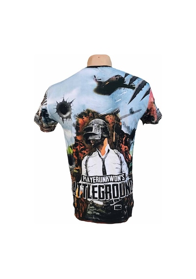 Dijital Baskı Pubg Palyer Gamer Tshirt Çok Renkli