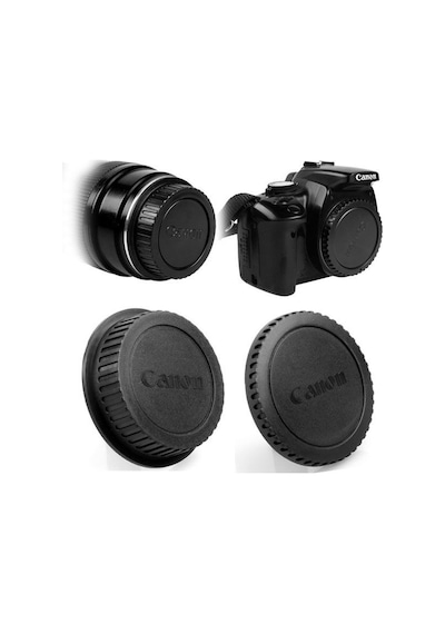 Canon Makine Uyumlu Body Kapağı ve Lens Arka Kapağı