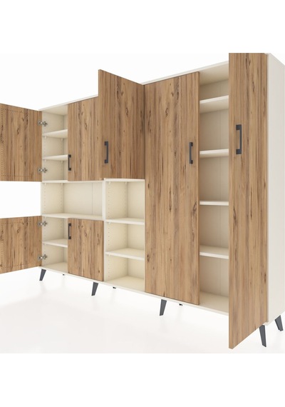 Arges Dolap 13 Raflı 7 Kapaklı 220x30x163 Aytaşı-çam/aytaşı Aytaşı-çam/aytaşı Arges Dolap 13 Raflı 7 Kapaklı 220x30x163 Aytaşı-çam/aytaşı Aytaşı-çam/aytaşı