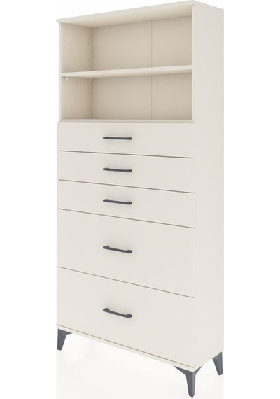 Arges Dolap 2 Raflı 5 Çekmeceli 88x30x182 Aytaşı-aytaşı Aytaşı