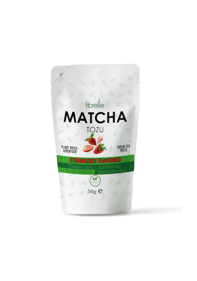 Fibrelle Matcha Çayı Çilek Aromalı 50g