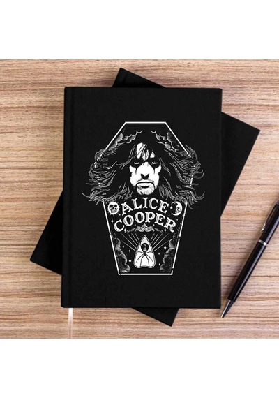 Alice Cooper Moon Of Alice Siyah Çizgisiz Kanvas Defter