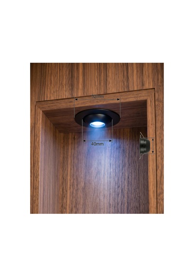 3 Adet Set Parmak Spot Mavi Renkli Ufo Led Spot Tv Ünitesi Spotu Siyah Kasa Yıldız Led Spot 3 W Diğer