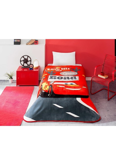 Disney Cars Road Çizgi Film Karakteri Pamuk-polyester Karışım Battaniye, Kırmızı, Beyaz, Siyah, Tek Kişilik Çok Renkli Disney Cars Road Çizgi Film Karakteri Pamuk-polyester Karışım Battaniye, Kırmızı, Beyaz, Siyah, Tek Kişilik Çok Renkli