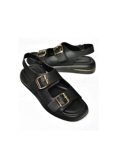 Fox Shoes S518108309 Siyah Kadın Sandalet Siyah