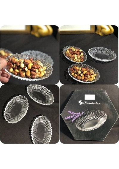 10545 Aurora Oval Çerezlik 6lı 15x10cm